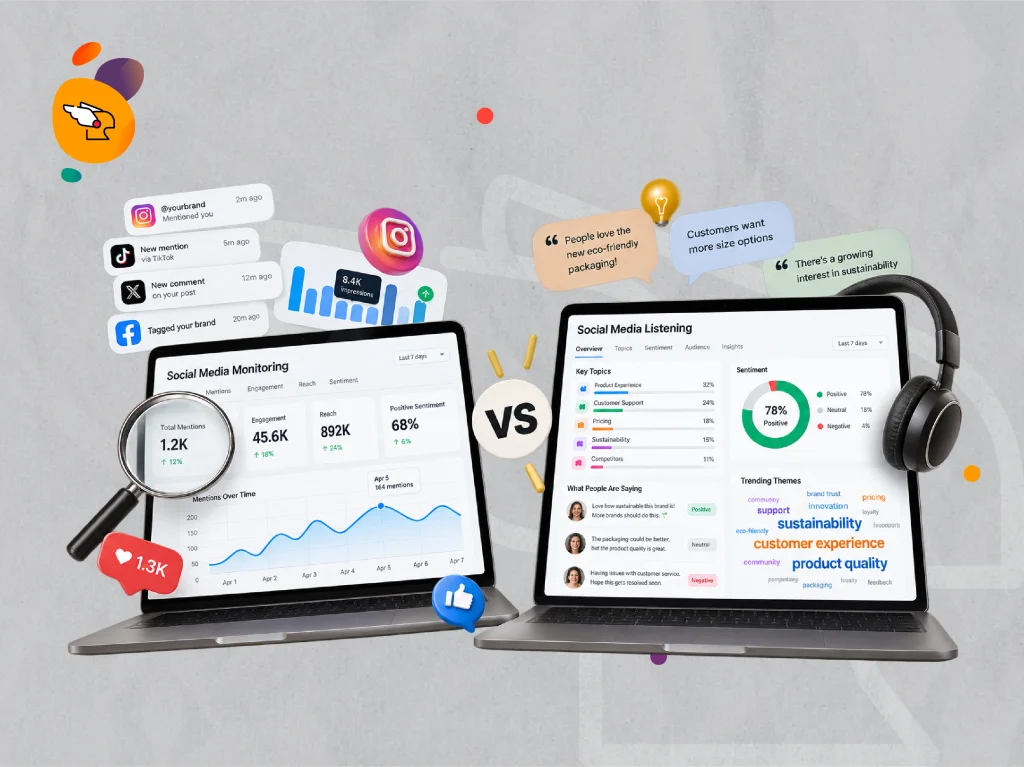 bedanya social listening dengan social monitoring